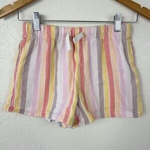 Girls' Shorts Striped Pink Pull-On Shorts 100% Cotton L 10/12 Cat & Jack